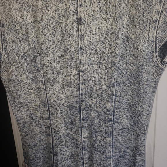 Vintage  90s denim floral dress size  11 - Picture 2 of 5